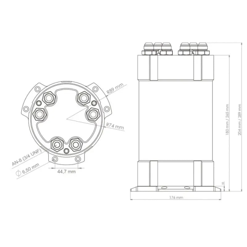 2G Fuel Surge Tank 3.0 liter for external fuel pumps - Swirl Pot
