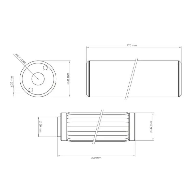Fuel Filter PF200 10 micron AN-10 - Fuel Filter