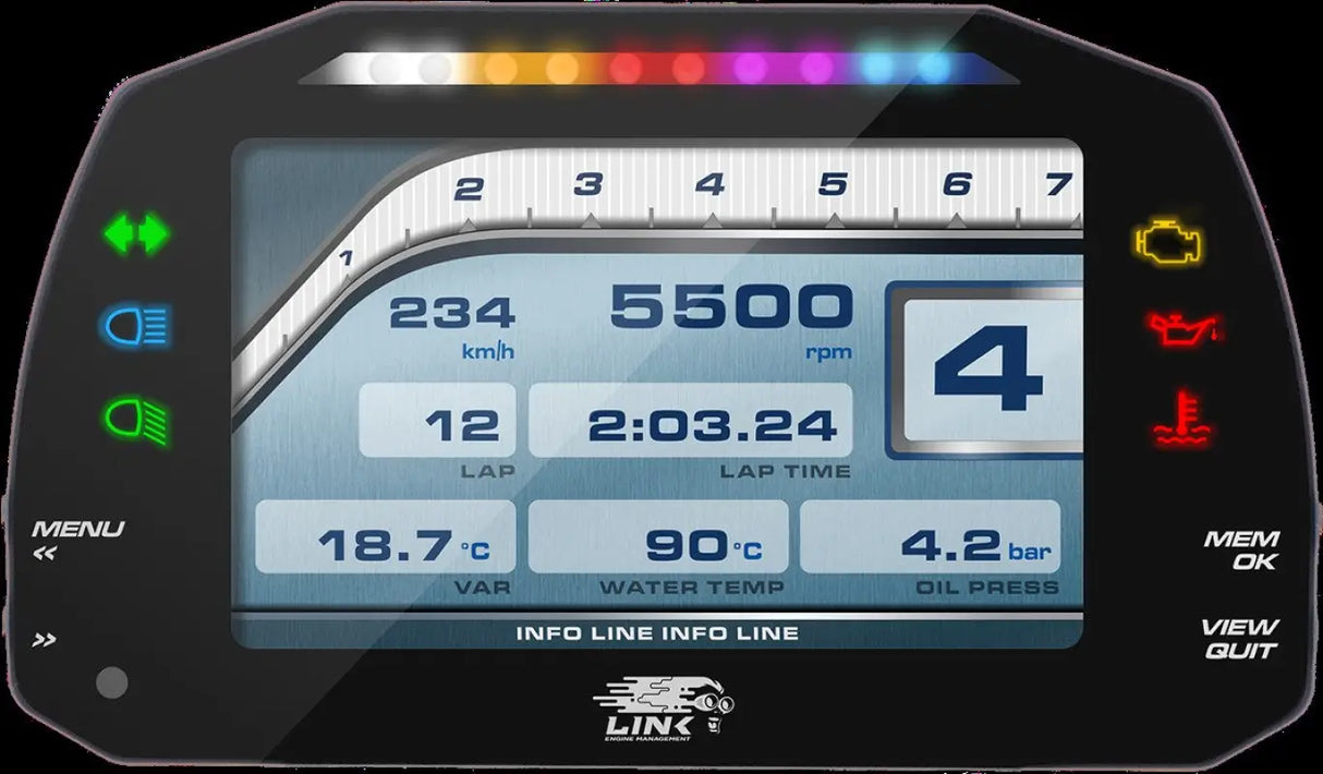 LINK MXS Strada 5-inch Dash - Street Edition - Digital Display