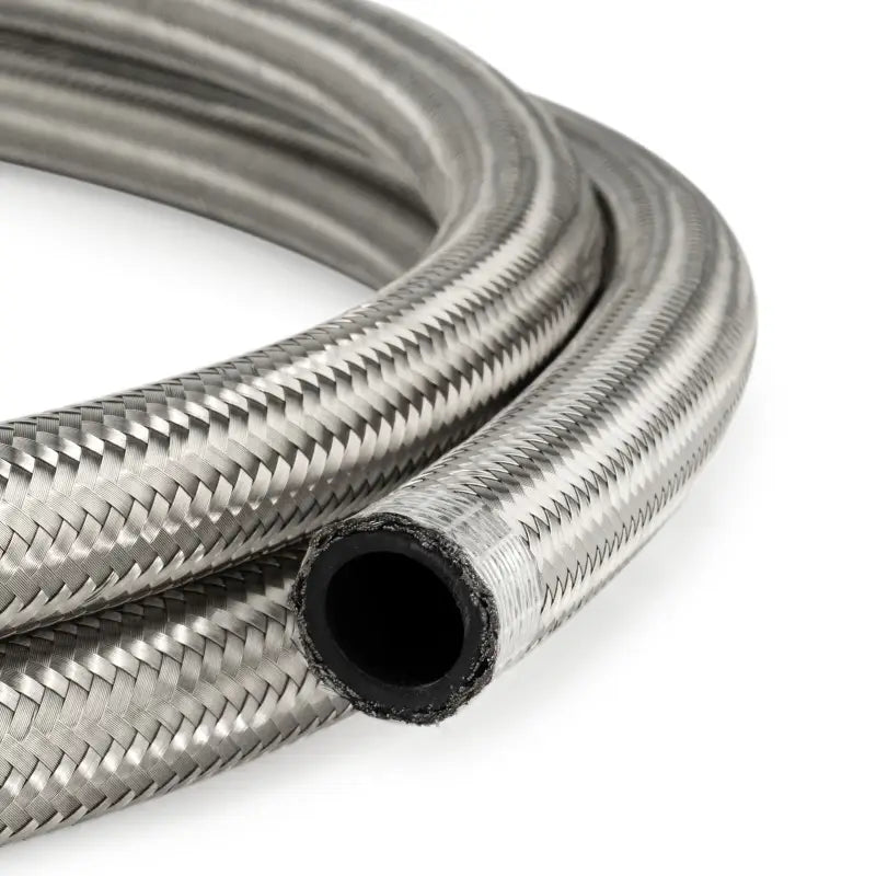 Stainless Braided Rubber Hose Silver Stainless Braided Rubber Hose