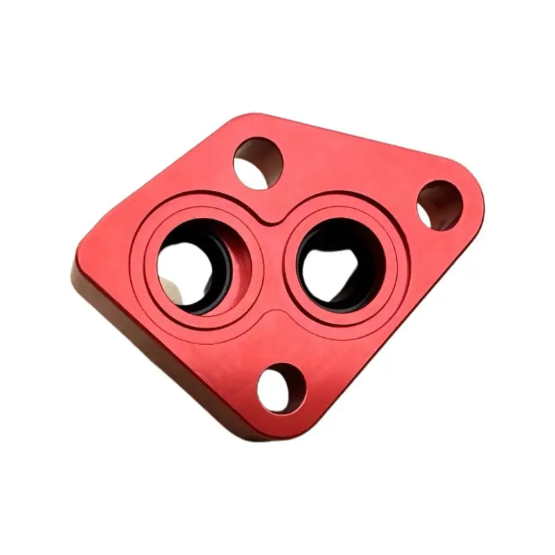 WFM 1UZ-FE Oil Filter Relocation Adapter Kit - Anodized Red - Oil Adapter Kit