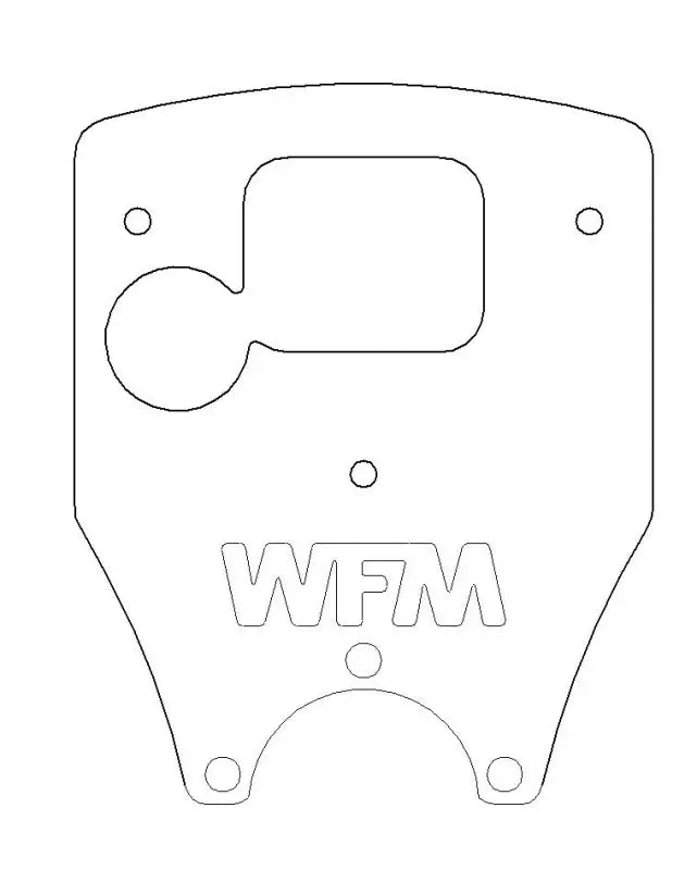 WFM Motec C125 Display Mounting Bracket (Column / Tube Mount) - Digital Display Mount