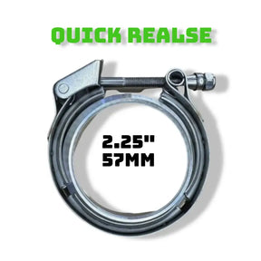 2.25’’ 57mm Stainless Steel V Band Clamp Assembly Quick Release 316 304 - Exhaust