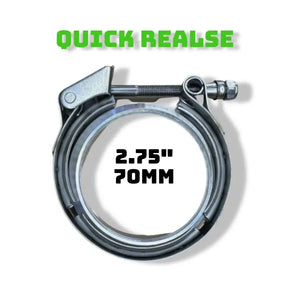 2.75’’ 70mm Stainless Steel V Band Clamp Assembly Quick Release 316 304 - Exhaust