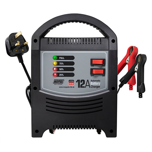 MP7112 12A LED automatic 12/24V battery charger