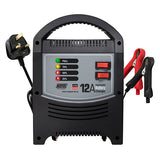 MP7112 12A LED automatic 12/24V battery charger