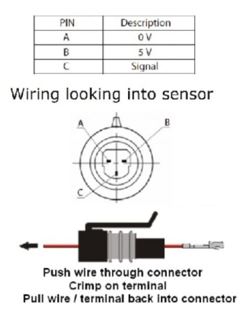 Link Engine Management 10BAR Oil / Fuel Pressure Sensor
