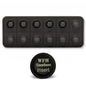 Custom Etched CANbus Keypad Inserts 15mm - ECUMASTER / LINK - KEYPAD INSERT