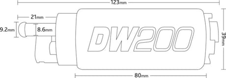 Deatschwerks DW200 in-tank Fuel Pump 255 LPH - Fuel Pump