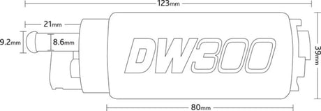 Deatschwerks DW300 in-tank Fuel Pump - 340 LPH - Fuel Pump