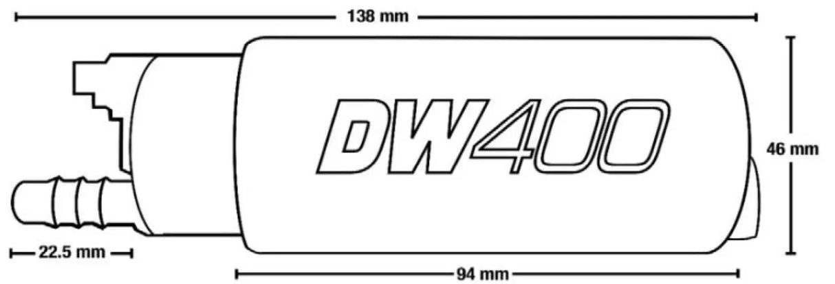 Deatschwerks DW400 in-tank Fuel Pump 415 LPH - Fuel Pump