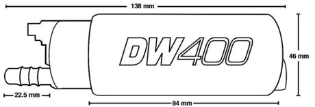 Deatschwerks DW400 in-tank Fuel Pump 415 LPH - Fuel Pump