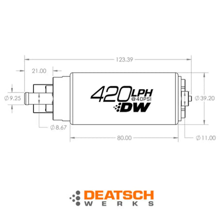 Deatschwerks DW420 in-tank Fuel Pump 420 LPH - Fuel Pump