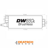 Deatschwerks DW650il Brushless in-line fuel pump 660 LPH - Fuel Pump