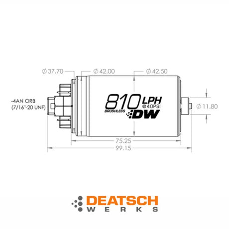 Deatschwerks DW810 Brushless in-tank Fuel Pump - 810 LPH - Fuel Pump