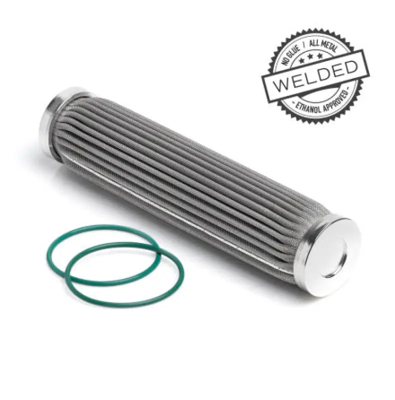 Nuke Performance Spare Fuel Filter Element - 10 Micron PF200 - Stainless (E85) - Fuel Filter